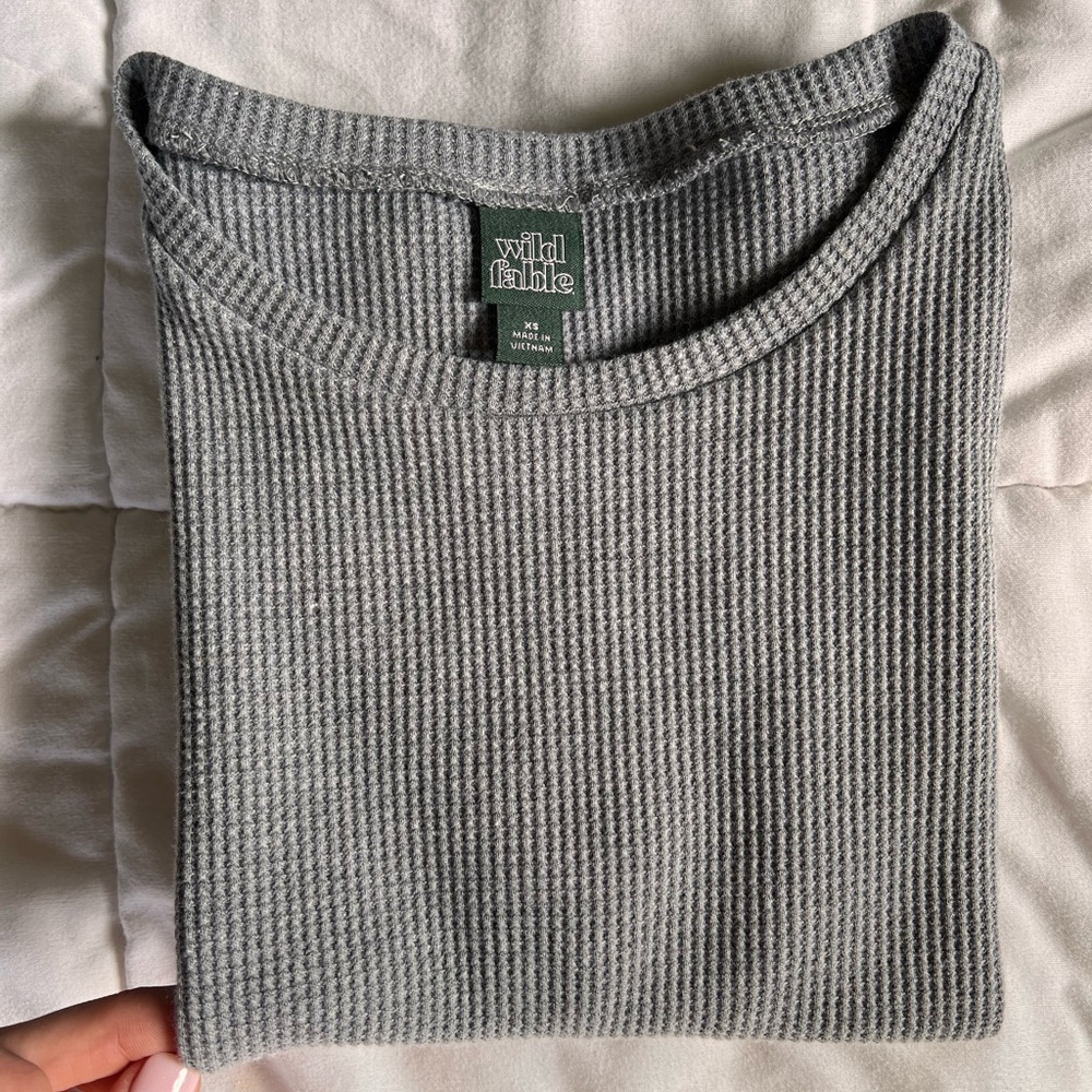 gray baby tee - Picture 2 of 2